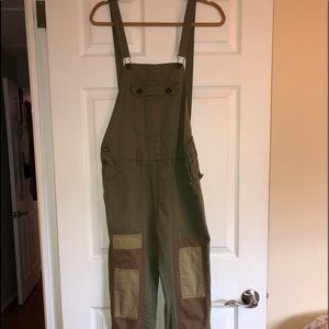 Billabong army green overalls